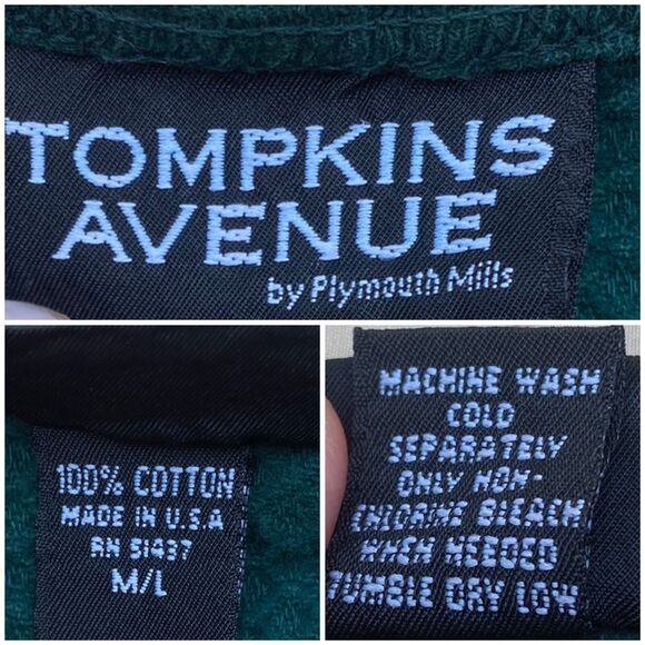 Vintage Winter Teddy Sweatshirt M/L Green Pullover Bears X-mas Tompkins Avenue - Picture 11 of 14